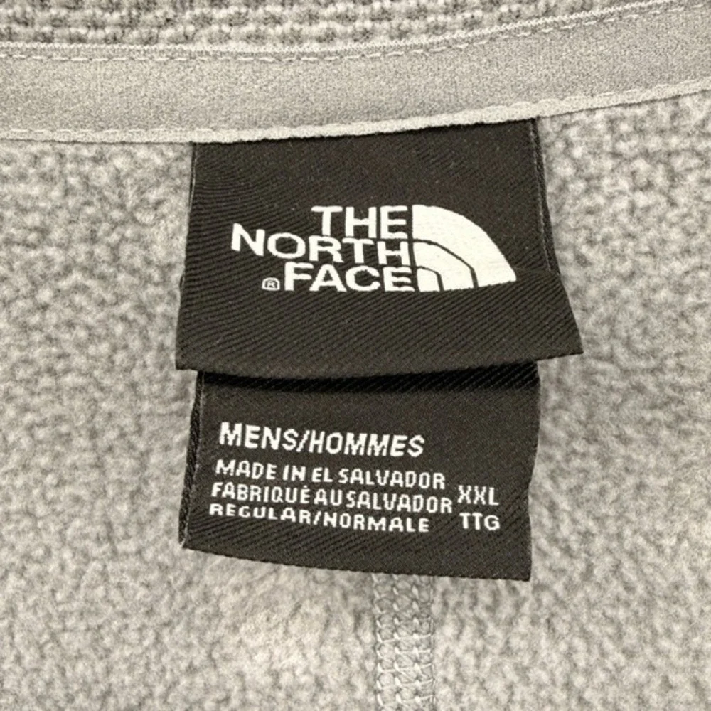 The North Face 1/4 Zip Pullover Mens XXL Pre-Owned Fleece Grey Textured MockNeck